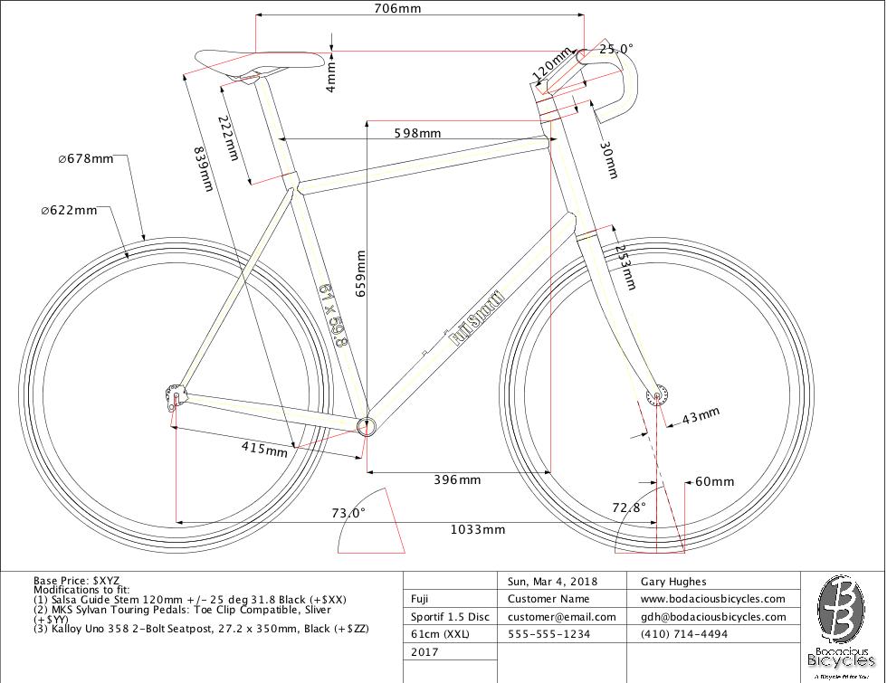Bike CAD Drawing