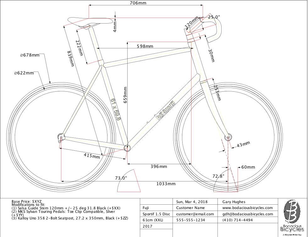 bike dimensions